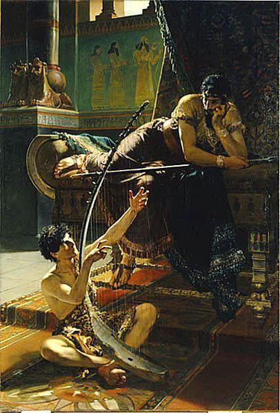 Julius Kronberg David and Saul china oil painting image